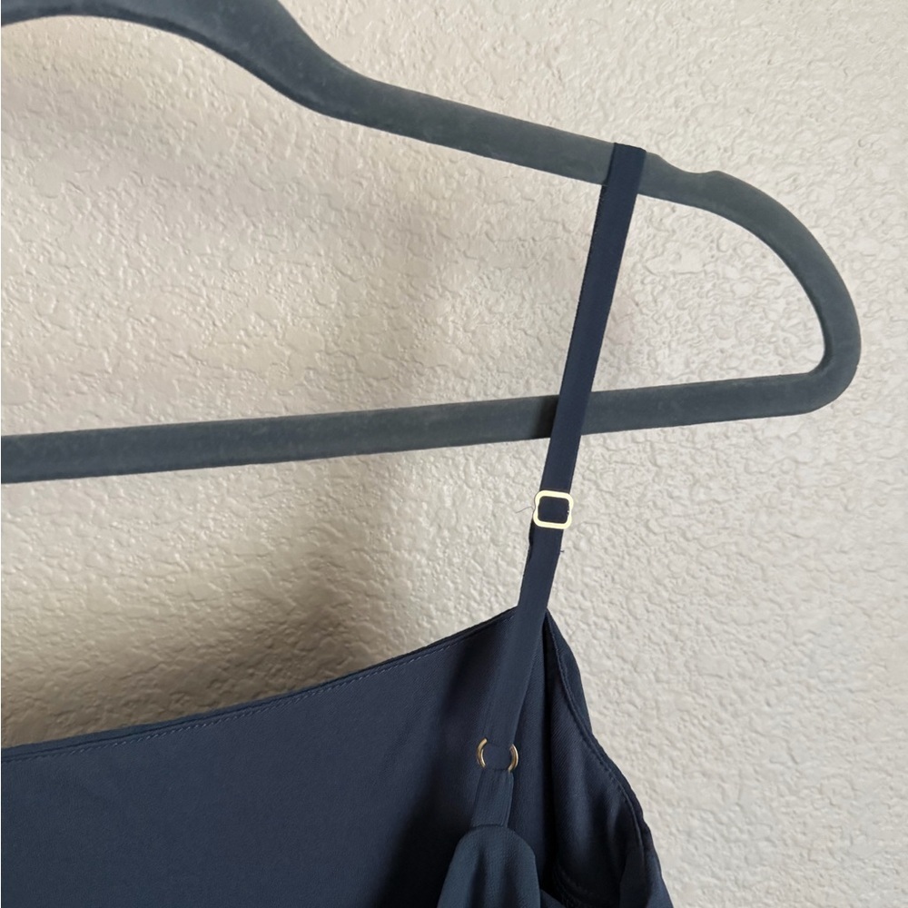 Show Me Your MuMu Lauren Tie Back Maxi Dress S Slate Blue - Picture 5 of 11